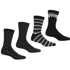 4 Pack Lifestyle Sock | Black