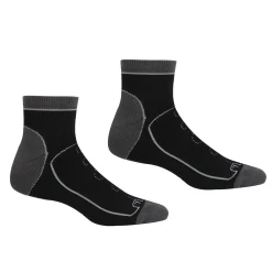 2 Pack Samaris Trail Sock | Black Dark Steel