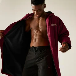 Adult Waterproof Changing Robe | Dark Maroon