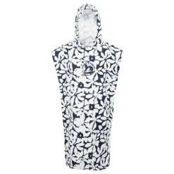 Adult's Towel Robe | Navy White Large Floral
