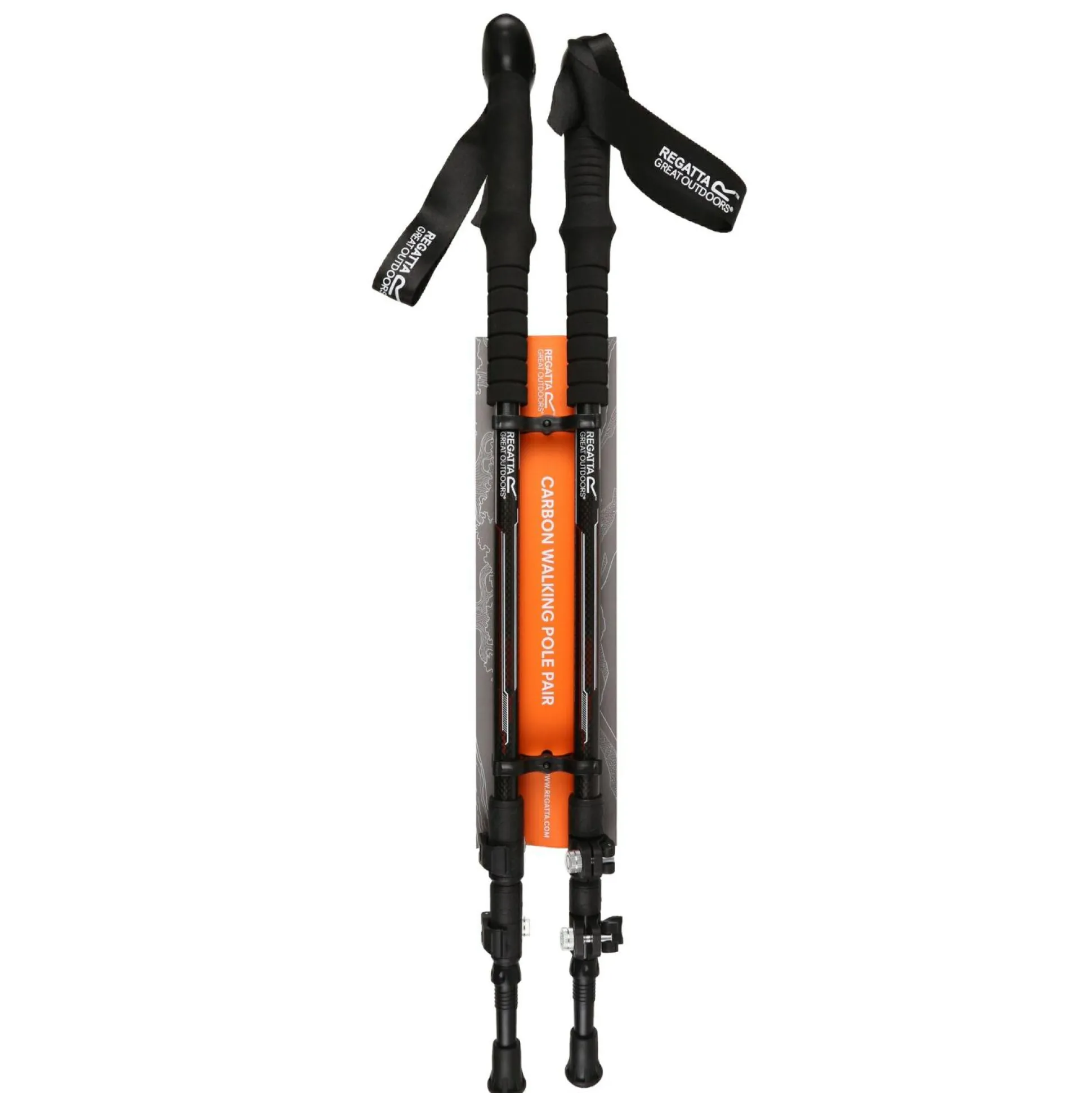 Carbon Walking Pole Pair | Black