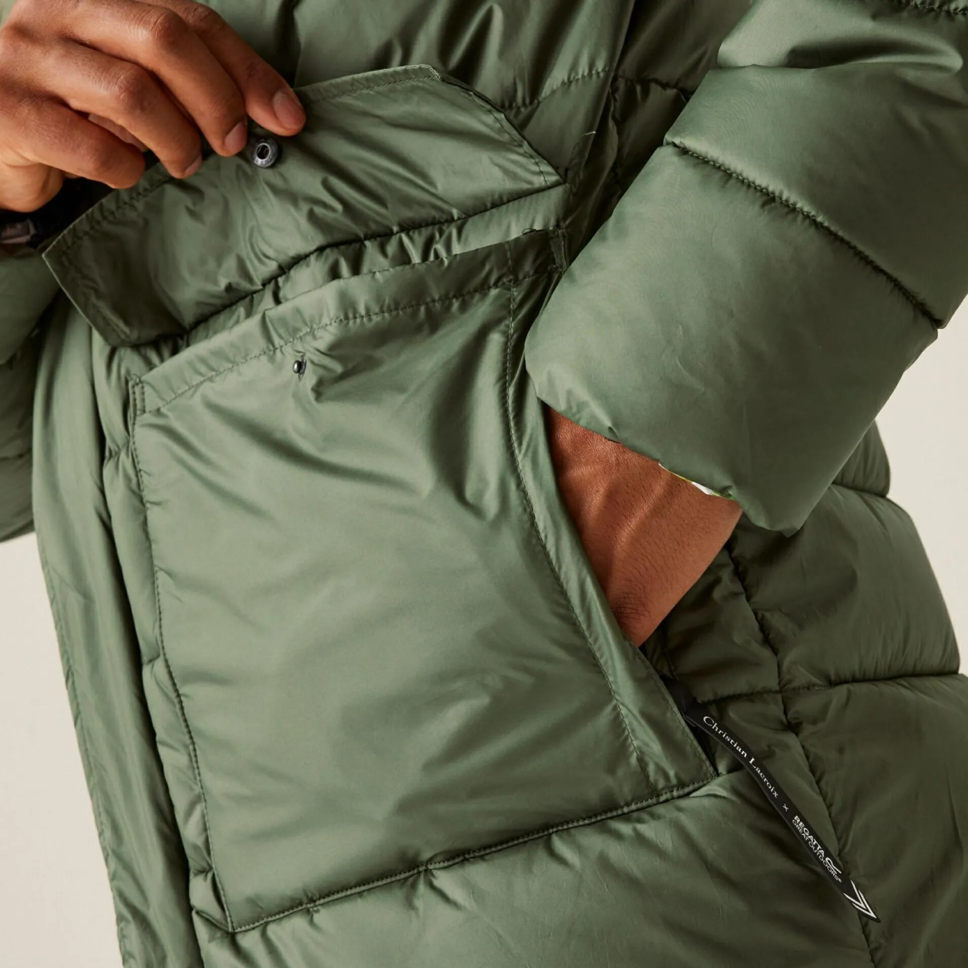 Christian Lacroix - Men's Collongues Long Padded Jacket | Thyme Leaf