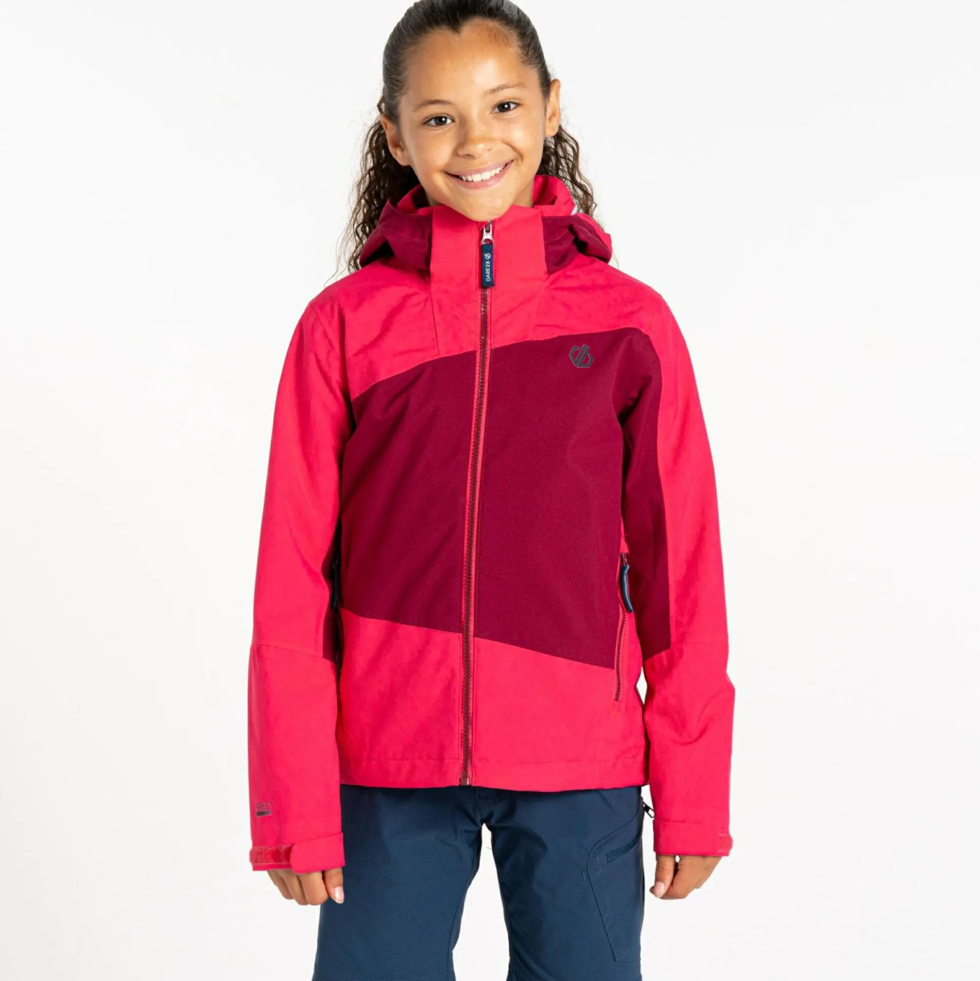 Dare 2b - Kids' Explore II Waterproof Jacket | Sparkling Cosmo