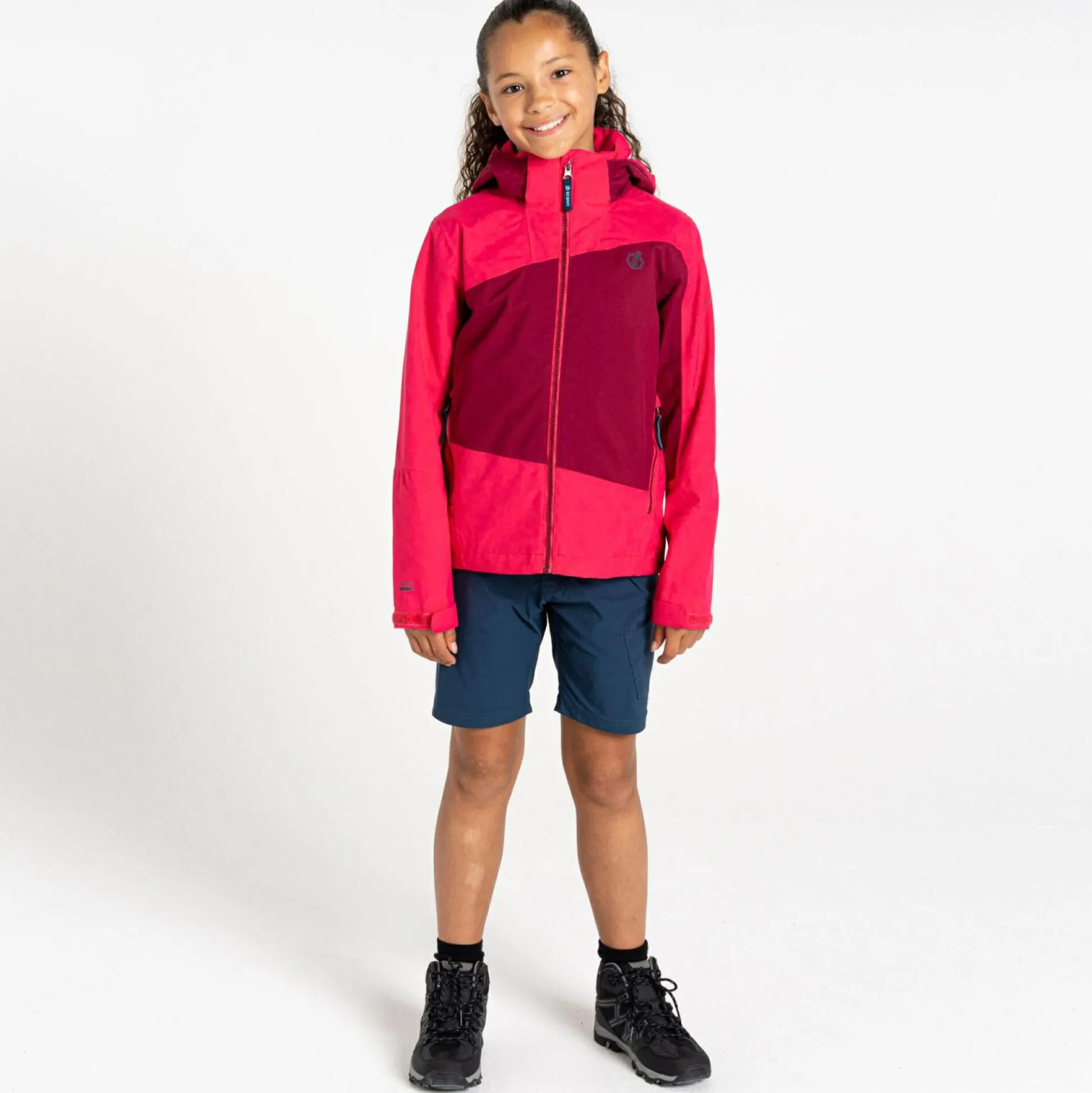 Dare 2b - Kids' Explore II Waterproof Jacket | Sparkling Cosmo