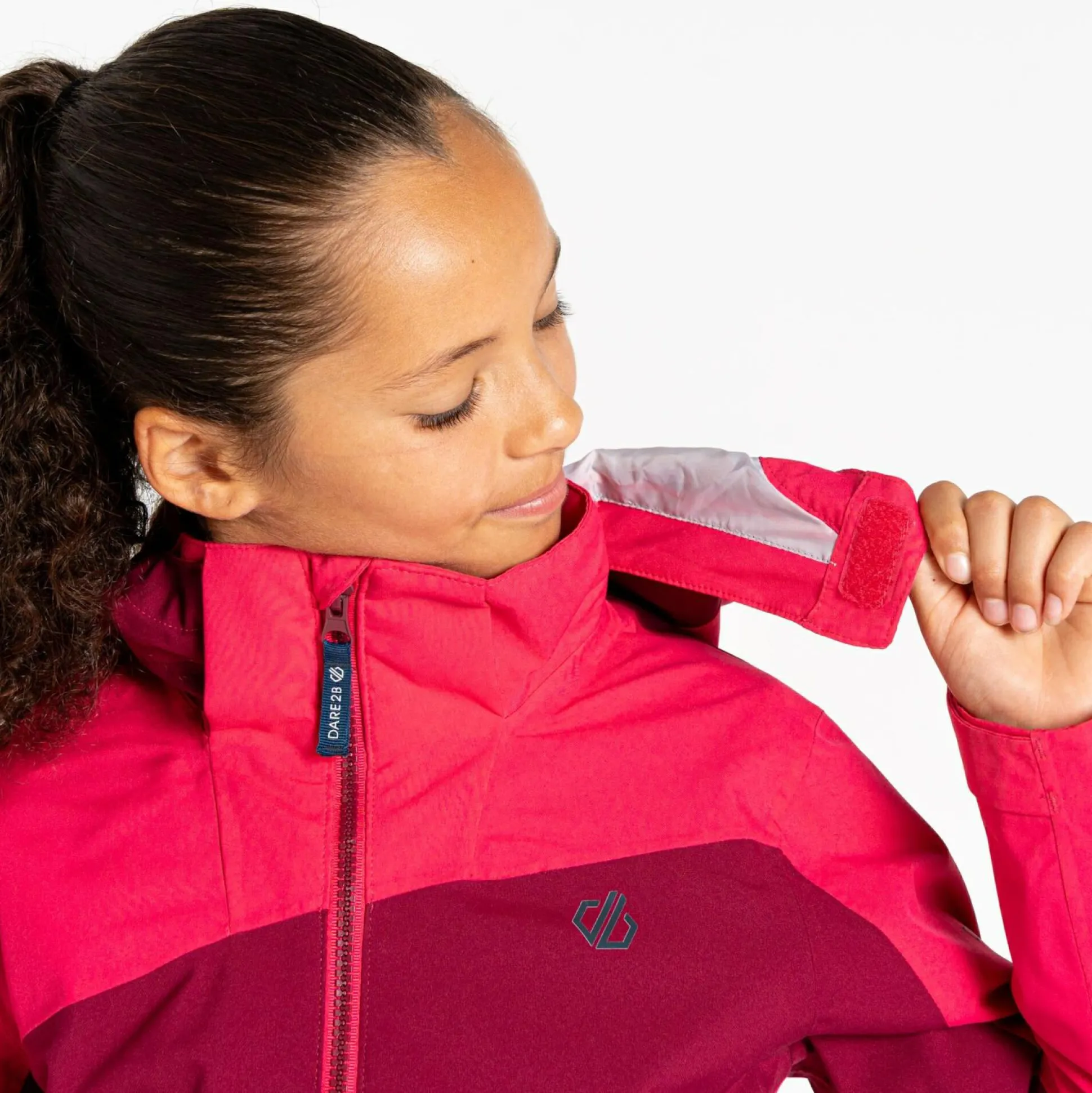 Dare 2b - Kids' Explore II Waterproof Jacket | Sparkling Cosmo