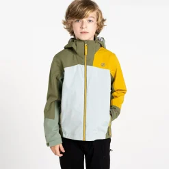 Dare 2b - Kids' Explore II Waterproof Jacket | Olivine Green