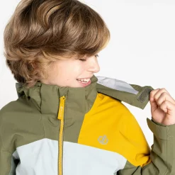 Dare 2b - Kids' Explore II Waterproof Jacket | Olivine Green