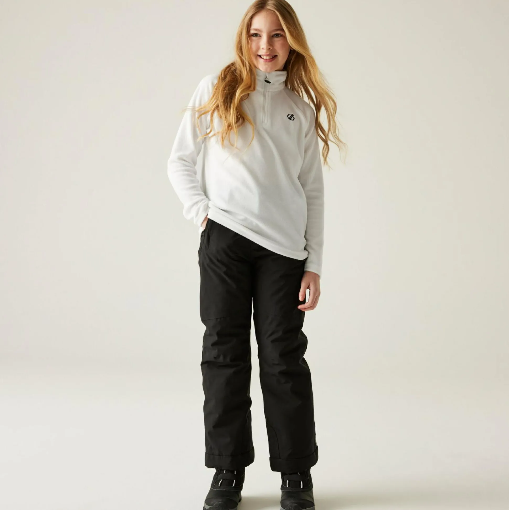 Dare 2b - Kids' Freehand Half Zip Fleece | White