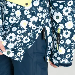Dare 2b - Kids' Freehand Overhead Ski Jacket | Moonlight Denim Daisy Print