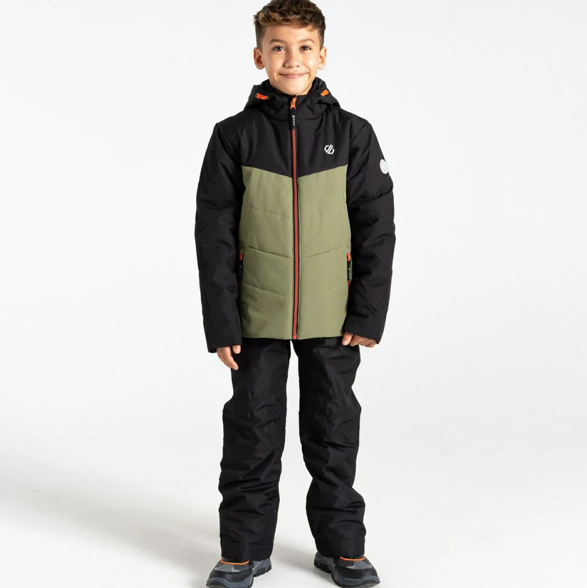 Dare 2b - Kids' Jolly Puffer Jacket | Black Olivine Green