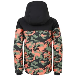 Dare 2b - Kids' Liftie Ski Jacket | Black Orange Camo Print