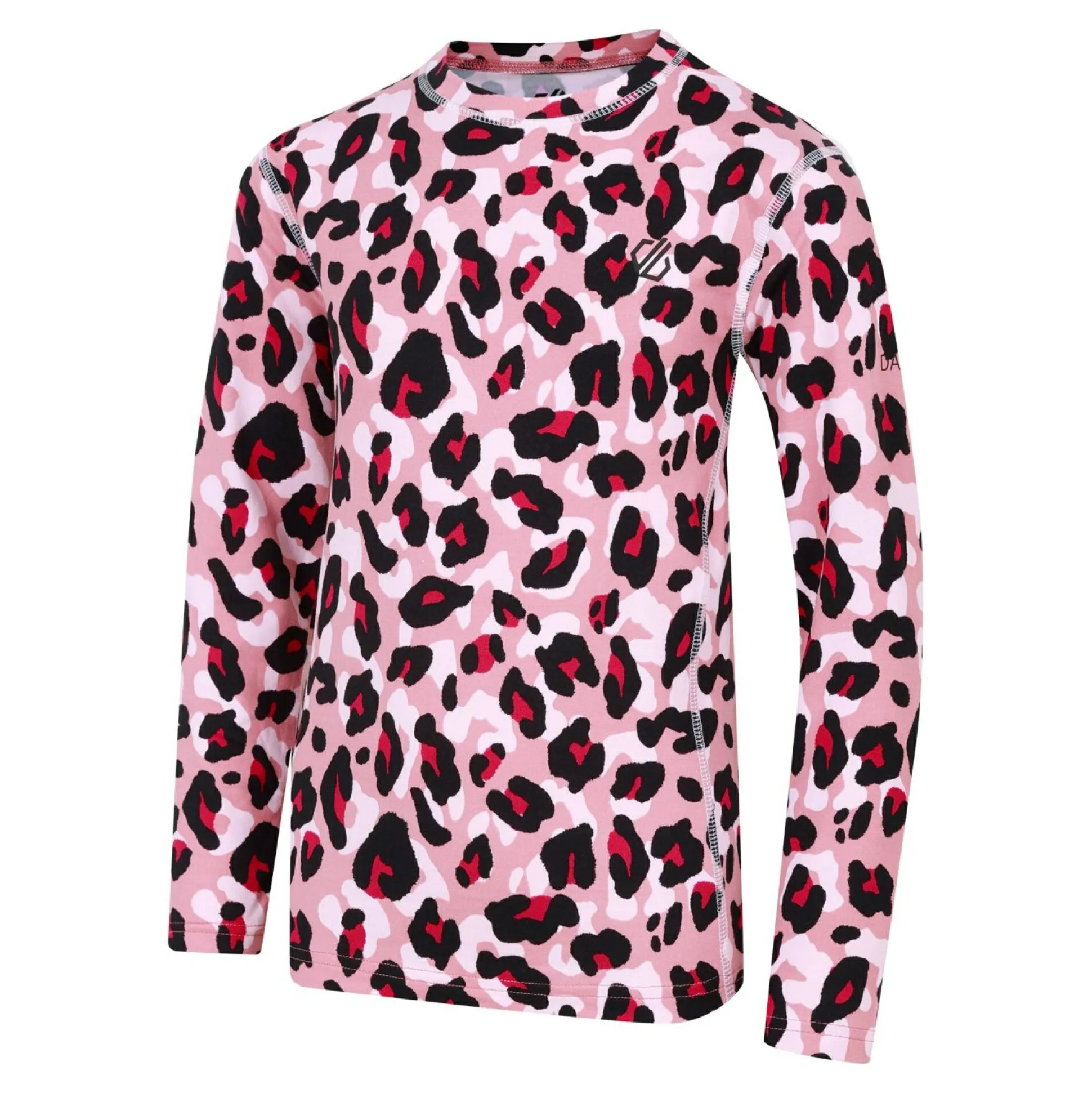 Dare 2b - Kids' Pow II Baselayer Set | Dusty Rose Cheetah Print