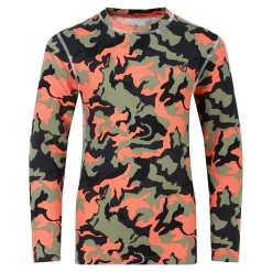 Dare 2b - Kids' Pow II Baselayer Set | Rusty Orange Camo Print