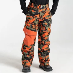 Dare 2b - Kids' Pow Ski Pants | Orange Rust Camo Print