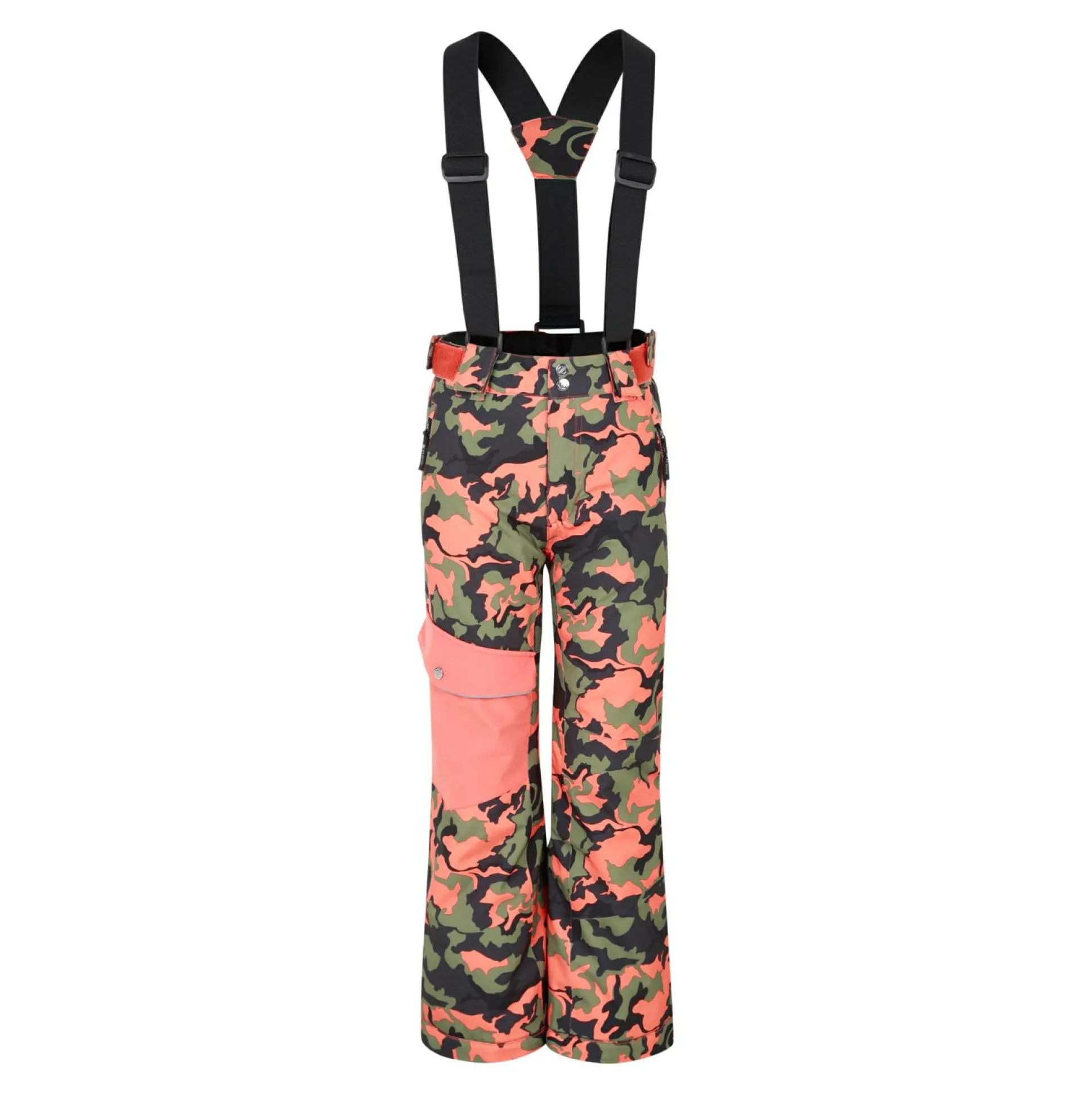 Dare 2b - Kids' Pow Ski Pants | Orange Rust Camo Print