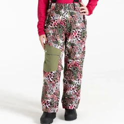 Dare 2b - Kids' Pow Ski Pants | Green Leopard Print