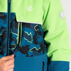 Dare 2b - Kids' Traverse II Ski Jacket | Green Blue Camo Print