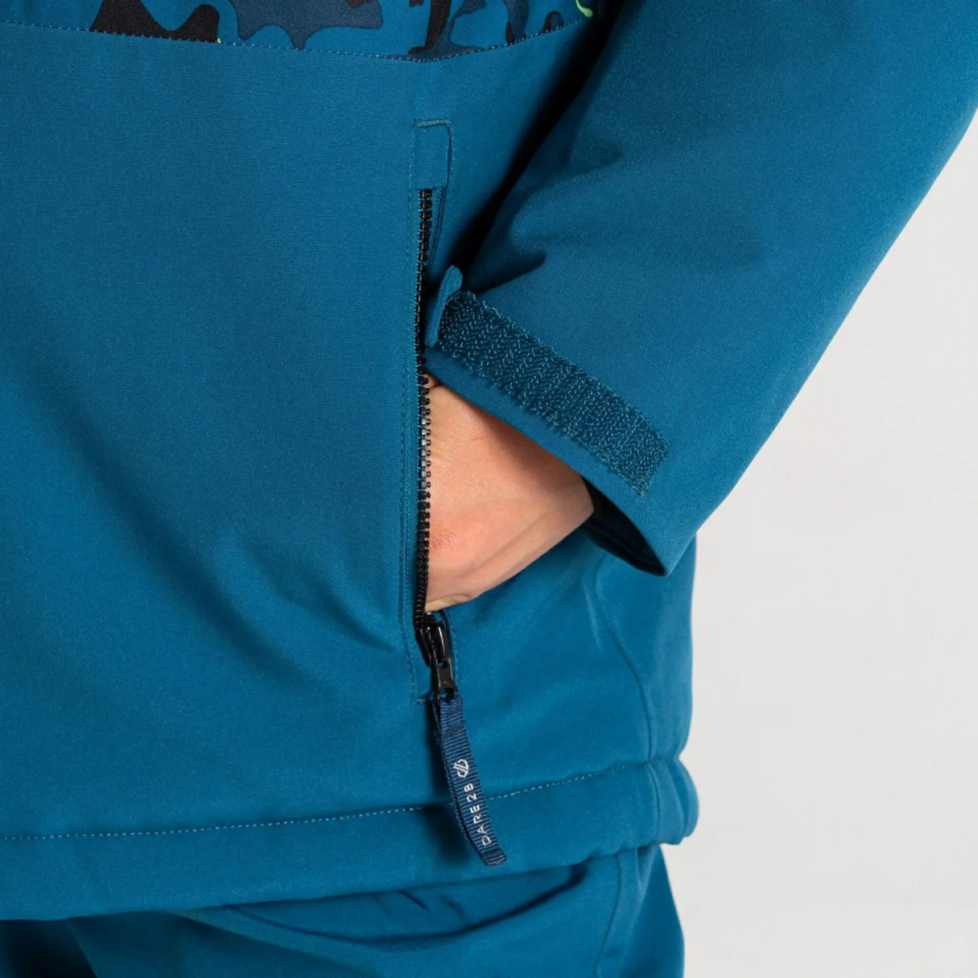 Dare 2b - Kids' Traverse II Ski Jacket | Green Blue Camo Print