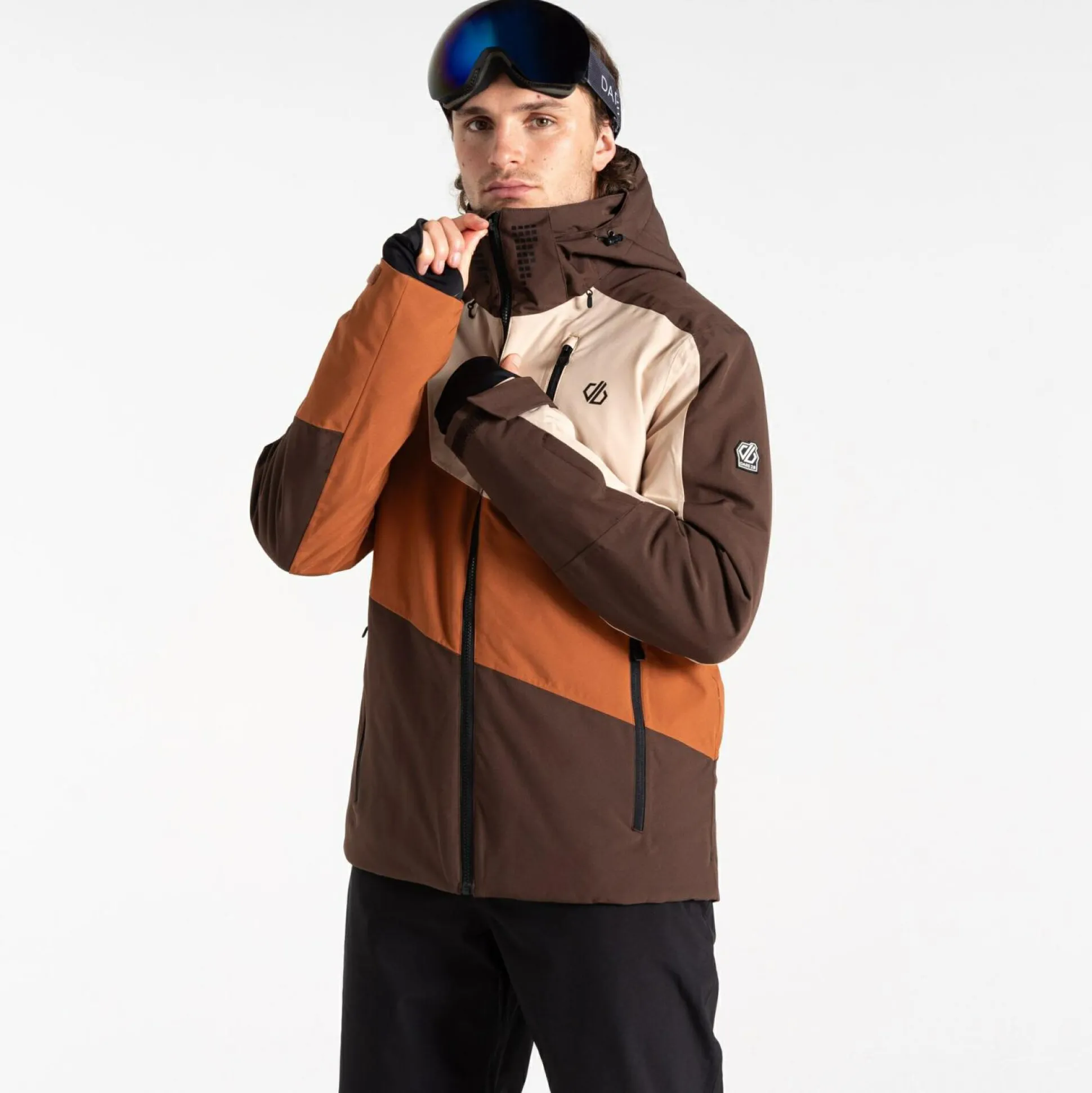 Dare 2b - Men's Baseplate II Ski Jacket | Mocha Brown Orange