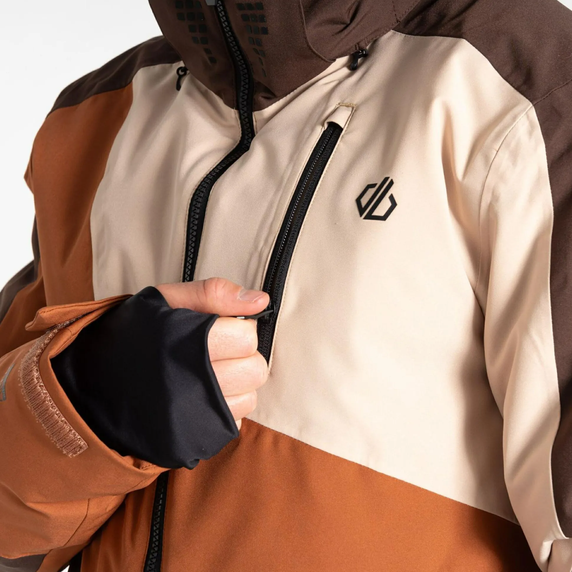 Dare 2b - Men's Baseplate II Ski Jacket | Mocha Brown Orange