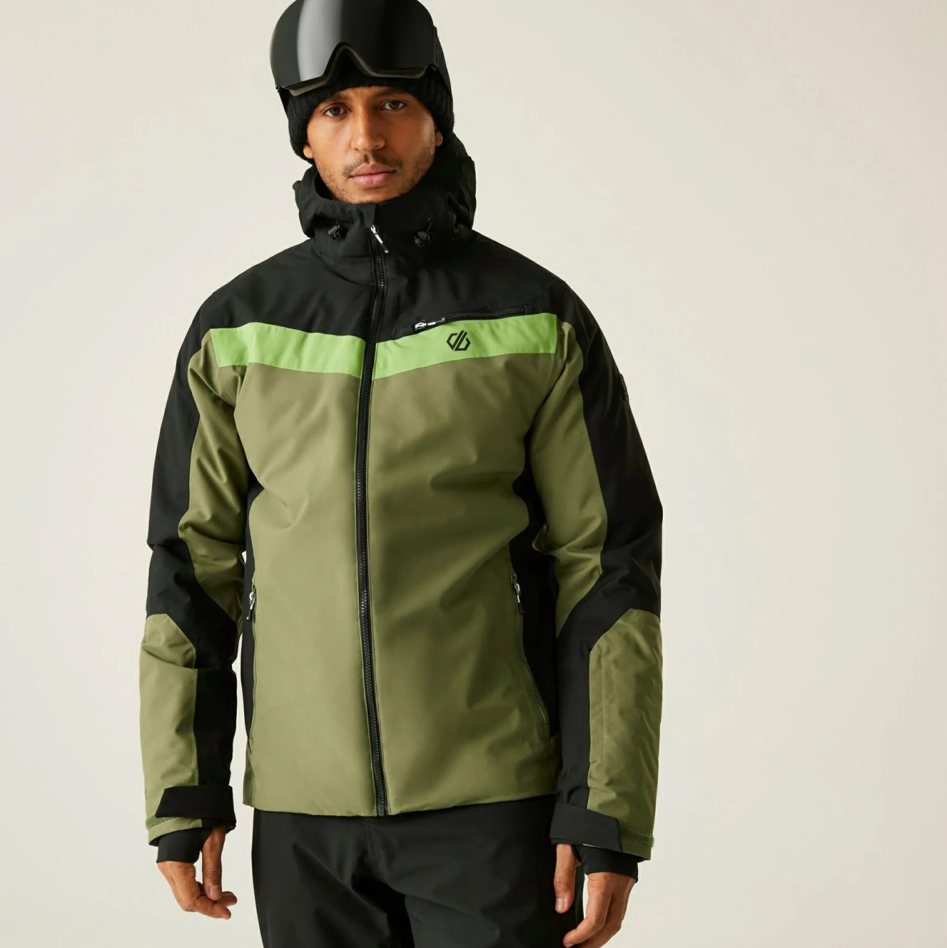 Dare 2b - Men's Eagle II Ski Jacket | Black Olivine Green