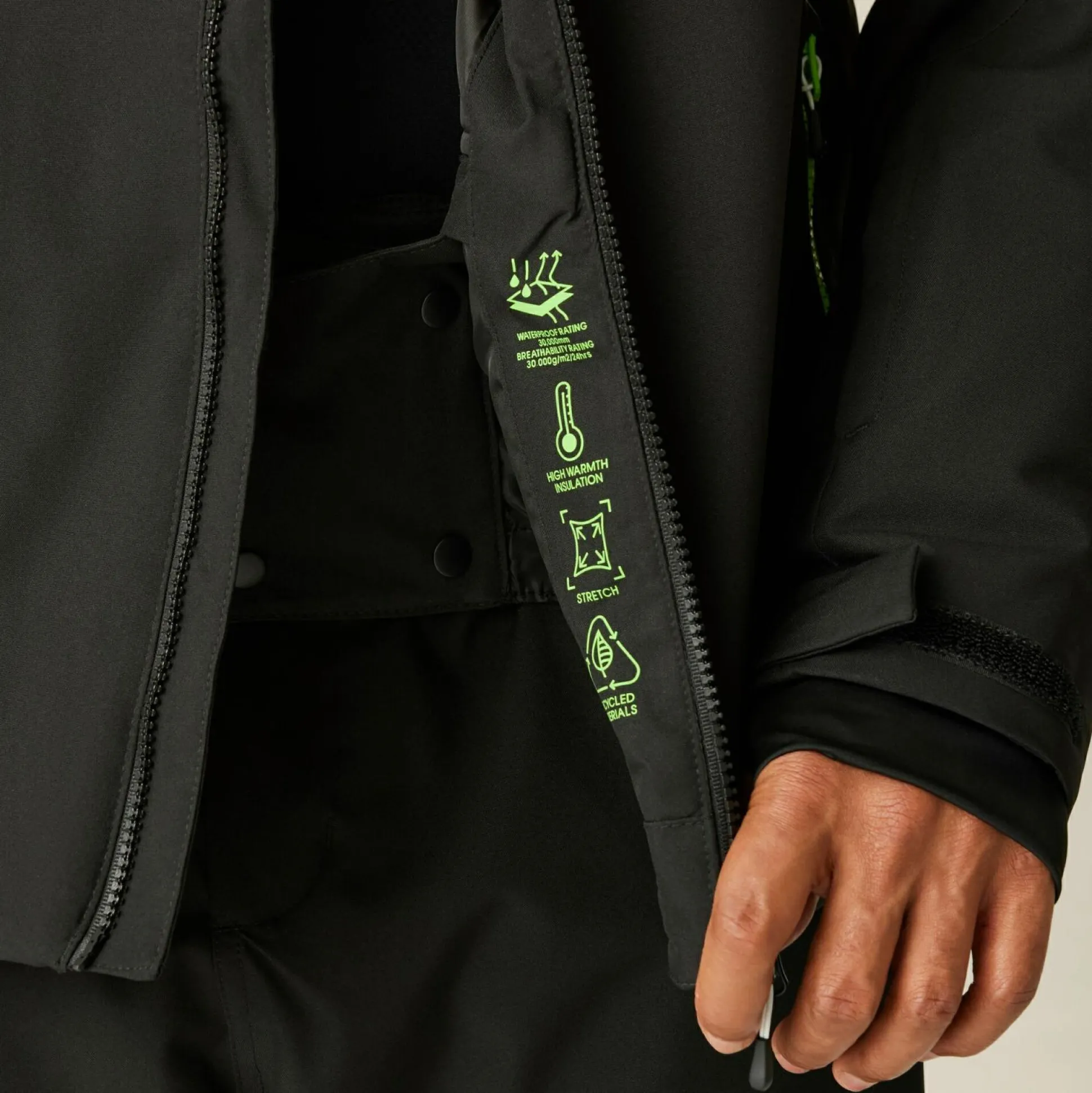 Dare 2b - Men's Eagle II Ski Jacket | Black Green