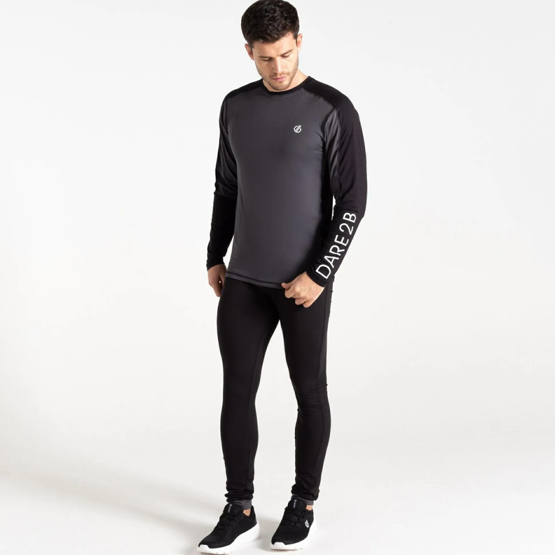 Dare 2b - Men's Exchange Base Layer Top | Black Grey