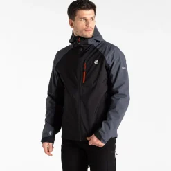 Dare 2b - Men's Mountain Series Waterproof Jacket | Black Ebony Grey