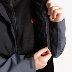 Dare 2b - Men's Mountain Series Waterproof Jacket | Black Ebony Grey