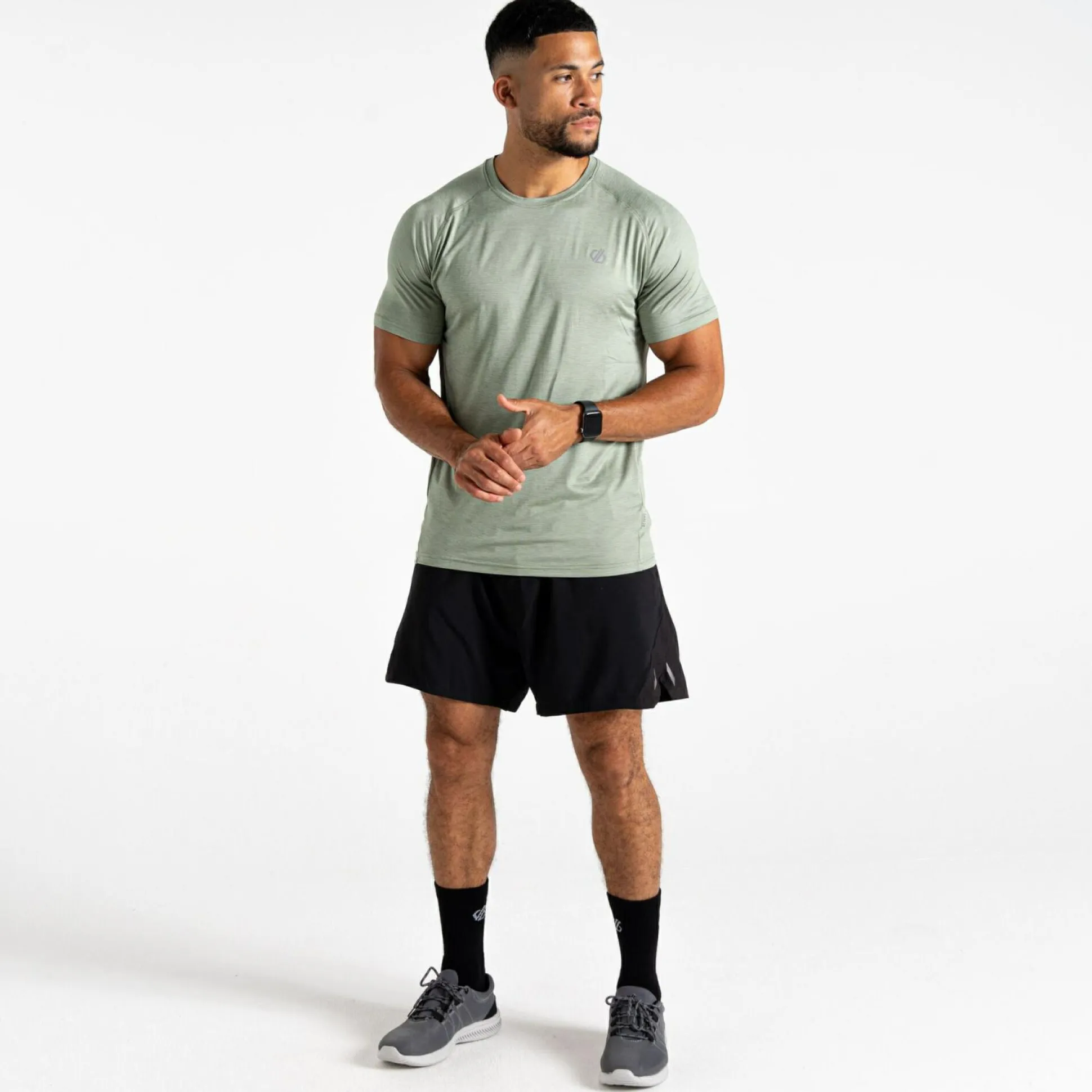 Dare 2b - Men's Persist T-Shirt | Aqua Grey Marl