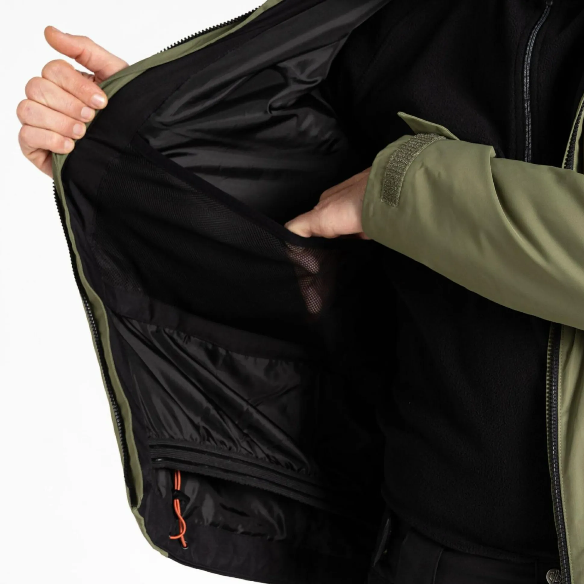 Dare 2b - Men's Precision II Ski Jacket | Black Olivine Green