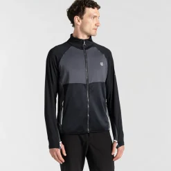 Dare 2b - Men's Substratum II Core Stretch Midlayer | Black Ebony Grey