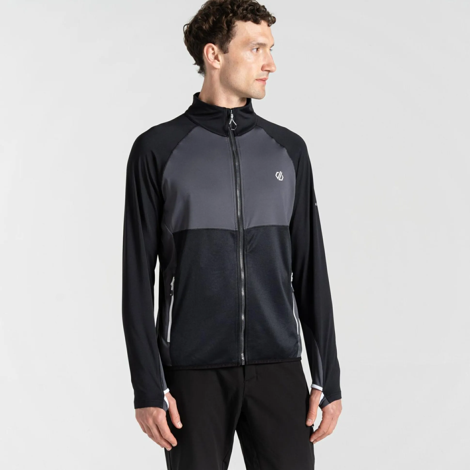 Dare 2b - Men's Substratum II Core Stretch Midlayer | Black Ebony Grey