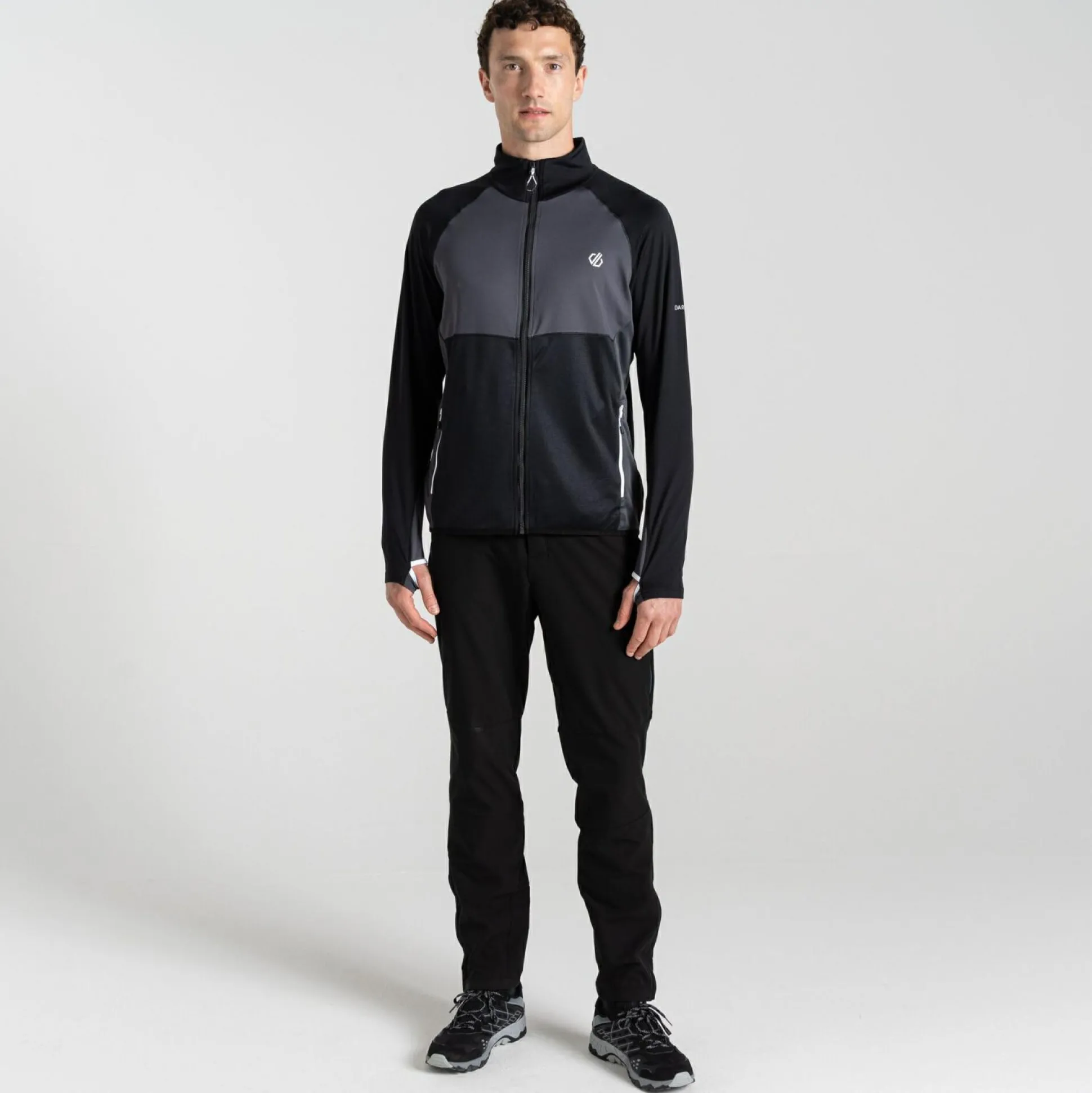 Dare 2b - Men's Substratum II Core Stretch Midlayer | Black Ebony Grey