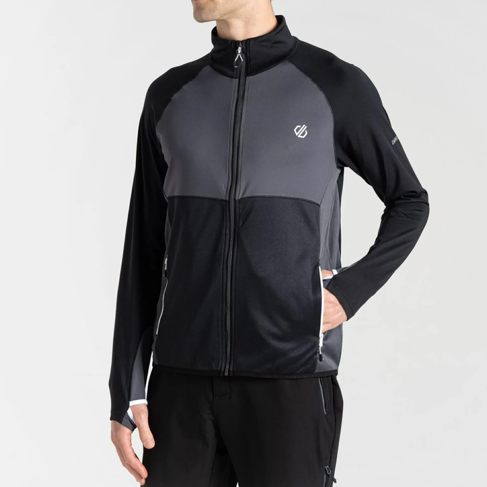 Dare 2b - Men's Substratum II Core Stretch Midlayer | Black Ebony Grey