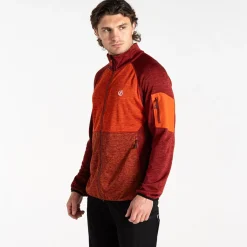 Dare 2b - Men's Torrek Mountain Zip Through Fleece | Syrah Cinnamon Red