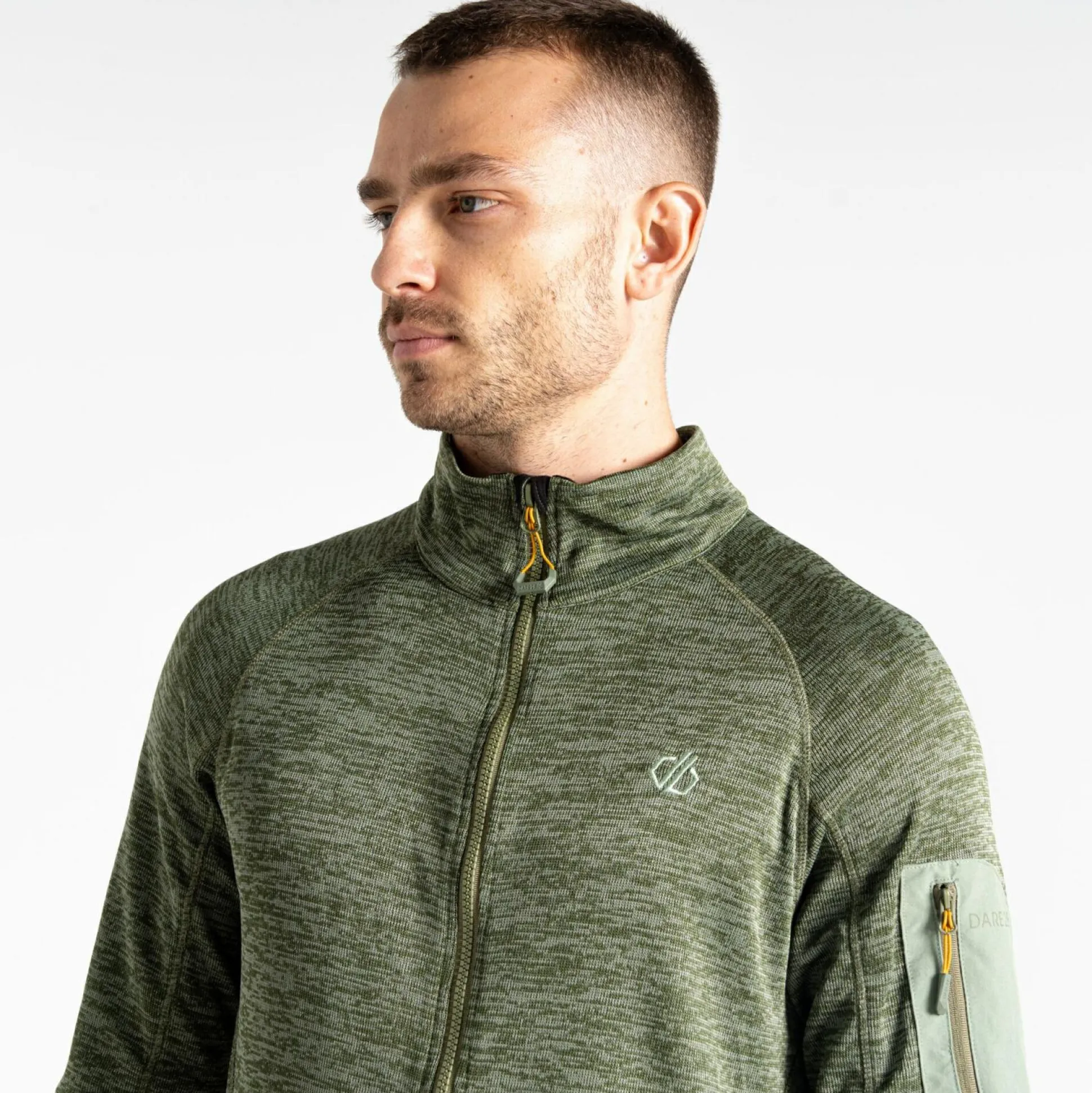 Dare 2b - Men's Torrek Mountain Zip Through Fleece | Olivine Green