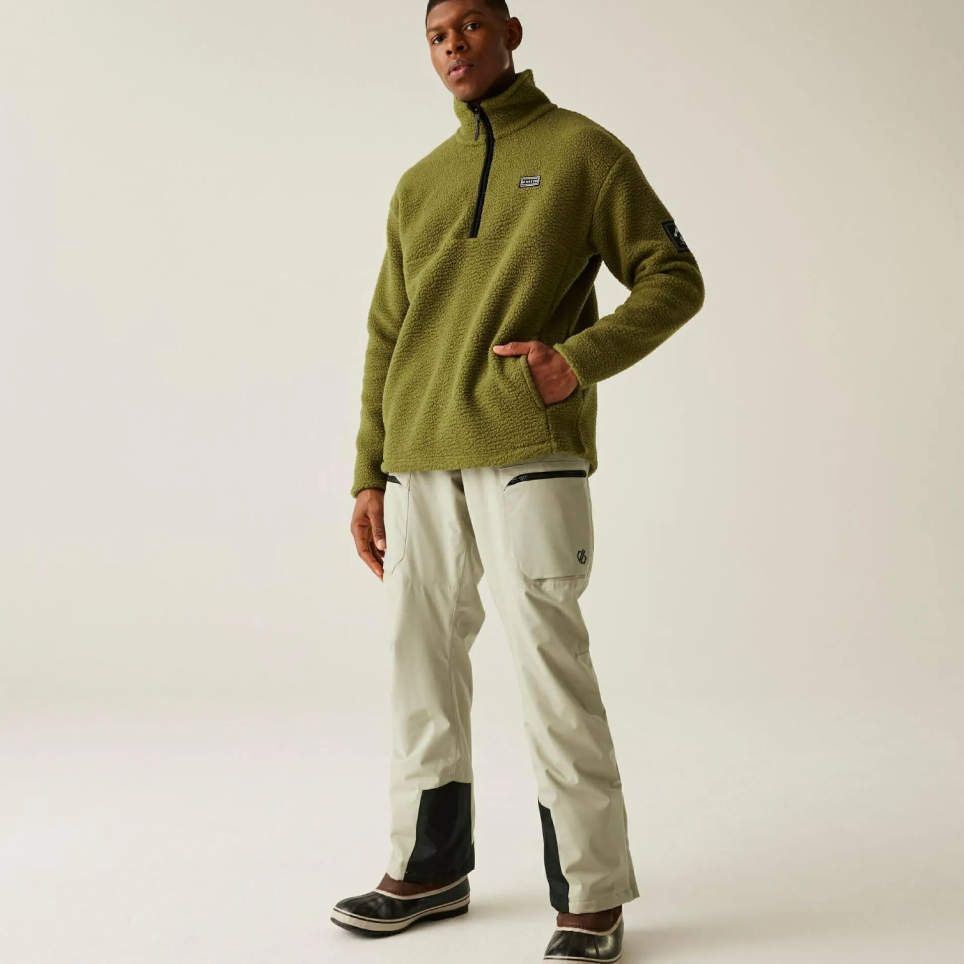 Dare 2b - Men's Twin Tip Half Zip Fleece | Olive Green
