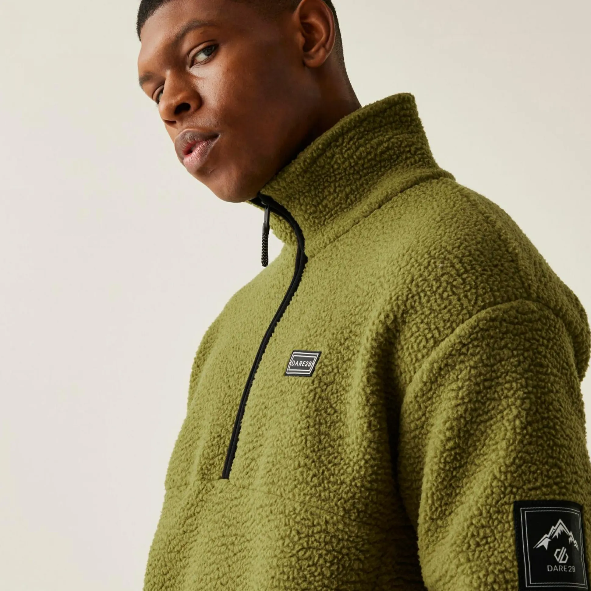 Dare 2b - Men's Twin Tip Half Zip Fleece | Olive Green