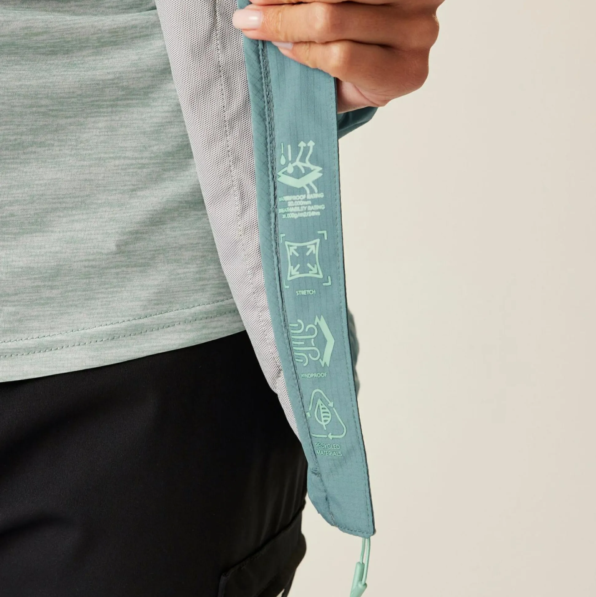 Dare 2b - Women's Breathe Easy Waterproof Jacket | Element Grey