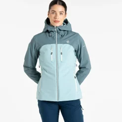 Dare 2b - Women's Diverging Waterproof Jacket | Element Grey & Aquifer