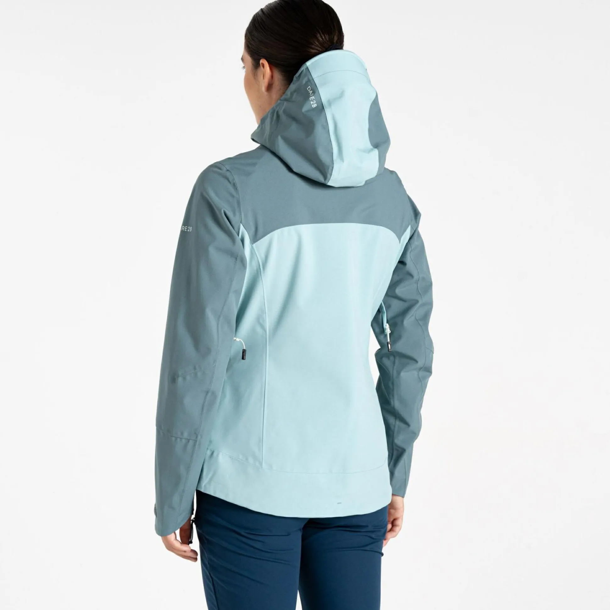 Dare 2b - Women's Diverging Waterproof Jacket | Element Grey & Aquifer
