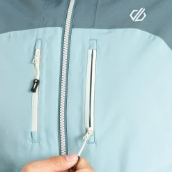 Dare 2b - Women's Diverging Waterproof Jacket | Element Grey & Aquifer