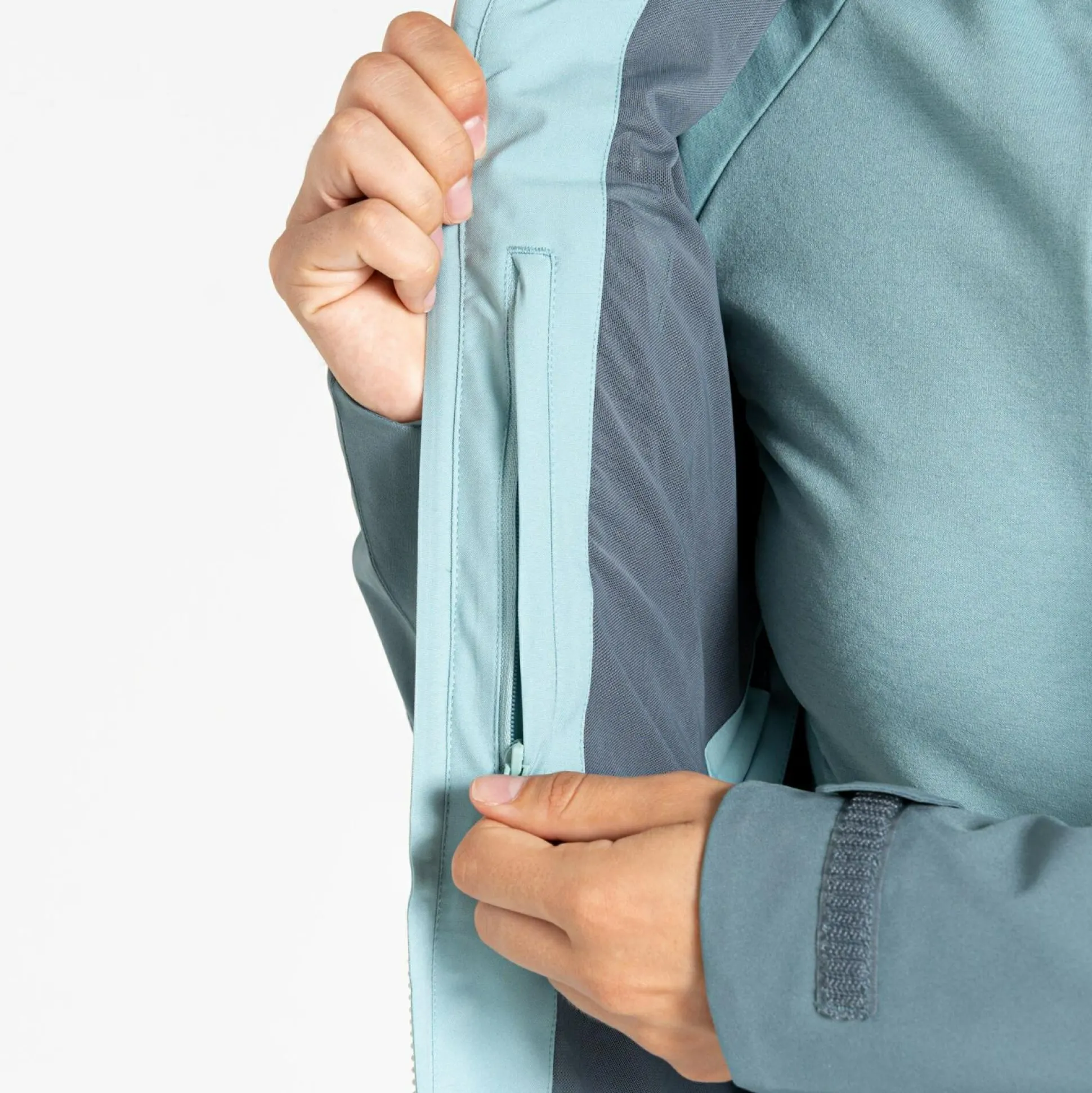 Dare 2b - Women's Diverging Waterproof Jacket | Element Grey & Aquifer