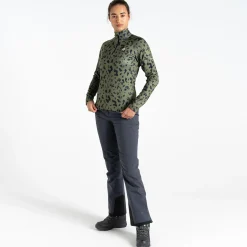 Dare 2b - Women's Divulge Lightweight Core Stretch Midlayer | Olivine Green Dash Print