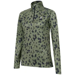Dare 2b - Women's Divulge Lightweight Core Stretch Midlayer | Olivine Green Dash Print