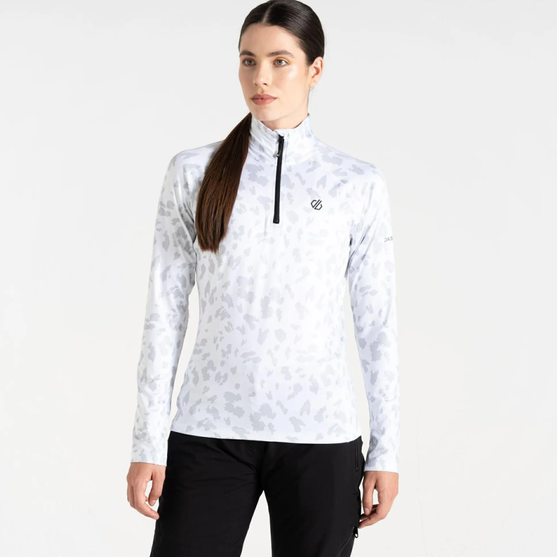 Dare 2b - Women's Divulge Lightweight Core Stretch Midlayer | White Dash Print