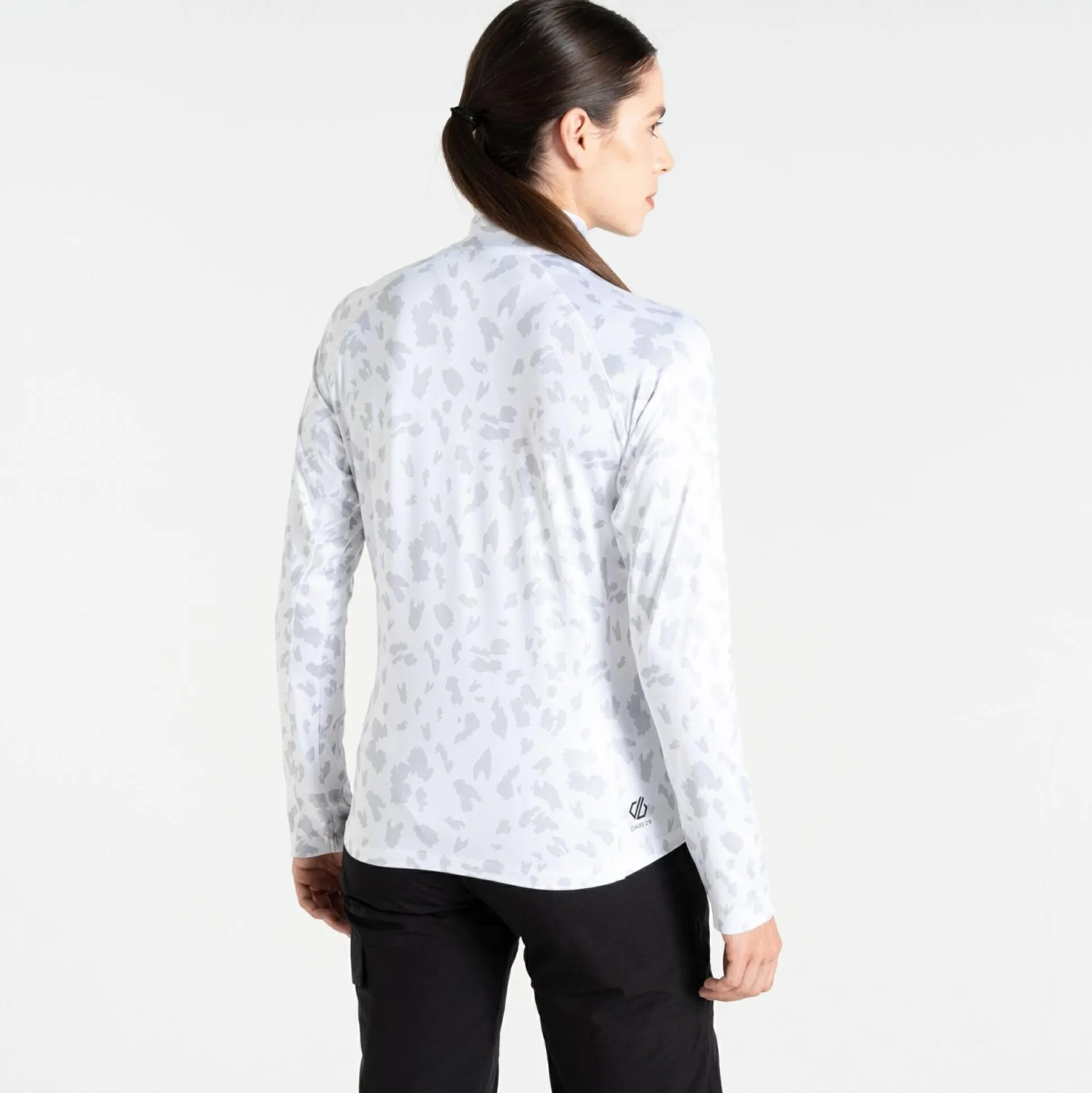 Dare 2b - Women's Divulge Lightweight Core Stretch Midlayer | White Dash Print