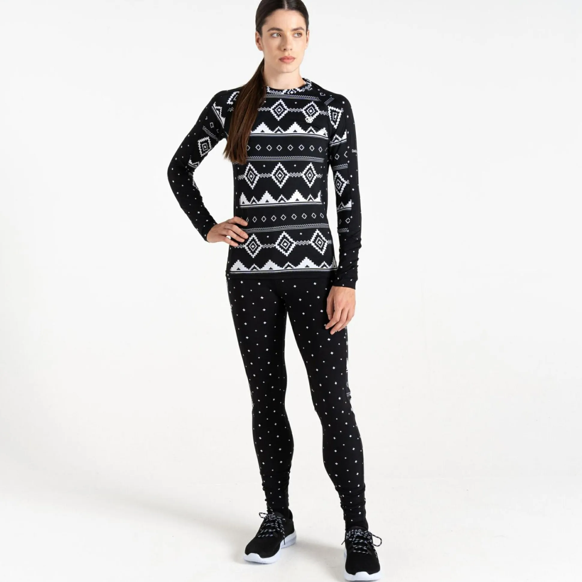 Dare 2b - Women's Exchange III Base Layer Set | Black Fair Isle