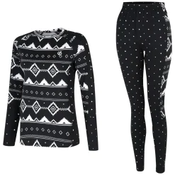 Dare 2b - Women's Exchange III Base Layer Set | Black Fair Isle